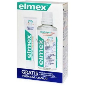 Elmex Sensitive Plus mouthwash 400 ml + Sensitive toothpaste 75 ml, duopack