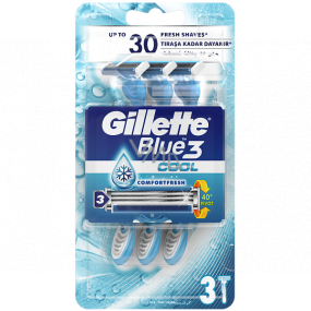 Gillette Blue 3 Cool 3-blade razor for men 3 pieces