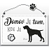 Nekupto Pets wooden sign Pointer 155 x 98 x 5 mm