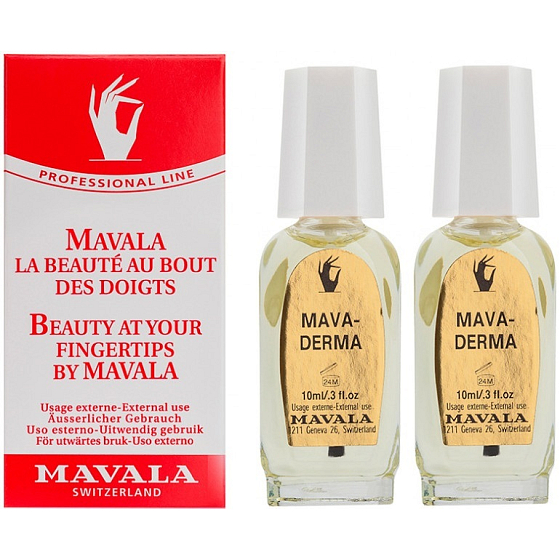 Mavala Mavaderma oil for after faster nail growth 2 x 10 ml