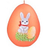 Bunny II. easter candle metal mat orange egg 60 mm