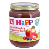 Hipp Fruit Organic Apples with berries fruit side dish, reduced lactose content and without added sugar for children 125 g