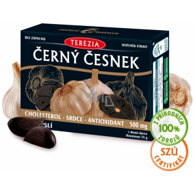 Terezia Black Garlic helps maintain normal levels of cholesterol and fats in the blood, supports normal heart and blood vessel function, dietary supplement 60 capsules