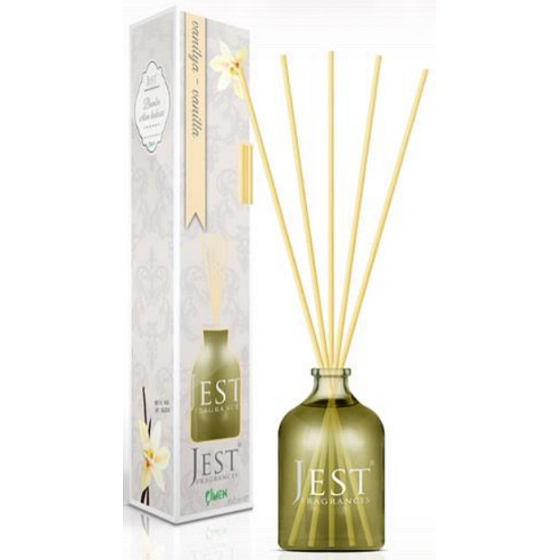 Cimen Jest Vanilla Aroma Diffuser with Natural Rattan Sticks for Gradual Fragrance Release 100 ml