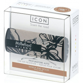 Millefiori Milano Icon Vanilla & Wood - Vanilla and Wood car scent Textile Geometric smells up to 2 months 47 g
