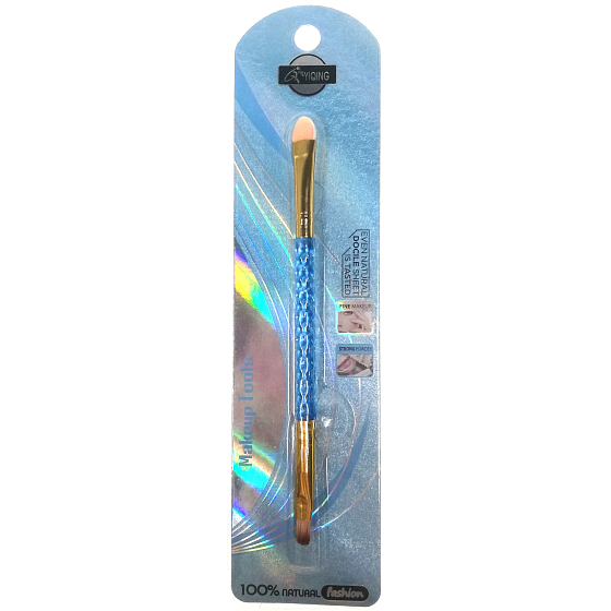 YiQing Cosmetic Eyeshadow Brush, Double-sided/Sponge Tip 13.5 cm