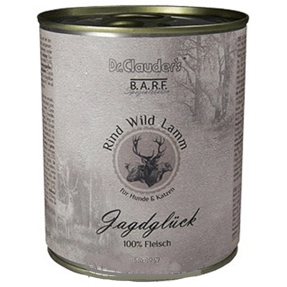 Dr. Clauder BARF Zvěžža + lamb + beef Complete food for adult dogs and cats sensitive to food 800 g
