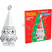 Ditipo 3D cardboard jigsaw puzzle for painting Santa 15 cm