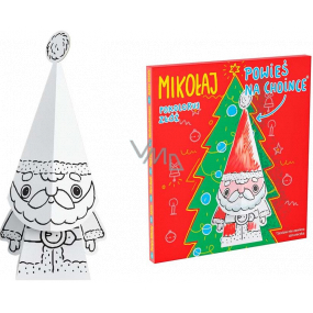 Ditipo 3D cardboard jigsaw puzzle for painting Santa 15 cm