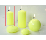 Lima Reflex phosphor yellow candle cylinder 50 x 100 mm 1 piece