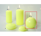 Lima Reflex phosphor yellow candle ball 80 mm 1 piece