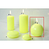 Lima Reflex phosphorescent yellow candle sphere 80 mm 1 piece