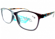 Berkeley Reading glasses +1.5 plastic brown, colored sides 1 piece MC2193