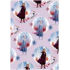 Ditipo Gift wrapping paper 70 x 200 cm Christmas Disney Anna and Elsa in circles light purple
