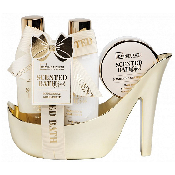 My Scented Bath Tangerine and Grapefruit shower gel 180 ml + body lotion 180 ml + hand cream 50 ml + shoe, cosmetic set