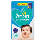 Pampers Active Baby size 3, 6-10 kg diaper panties 66 pcs