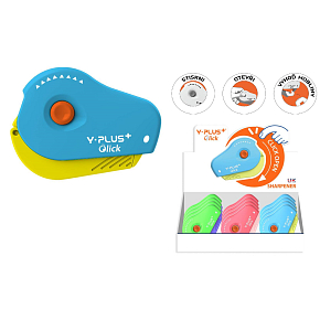 Y-Plus+ Click sharpener with container 60 x 47 x 20 mm 1 piece different colours