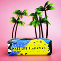 English Soap Make Life Flamazing - Flamingos natural perfumed toilet soap with shea butter 190 g