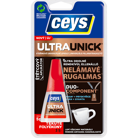 Ceys UltraUnick Liq instant adhesive with brush 5 g