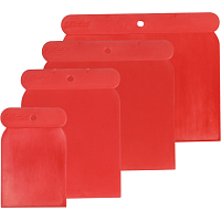 Spokar set of plastic spatulas, 5 - 7.5 - 10 - 12 cm, 4 pieces