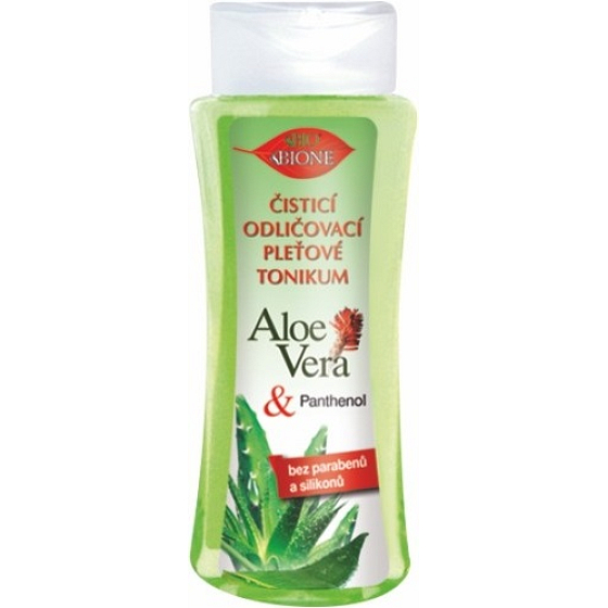 Bione Cosmetics Aloe Vera Cleansing Makeup Remover Facial Toner for All Skin Types 255 ml