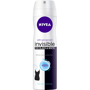 Nivea Black & White Invisible Pure Antiperspirant 150 ml