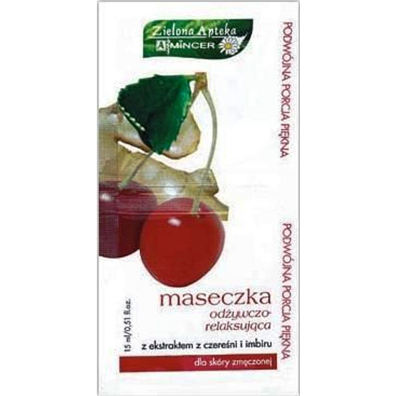 Mincer Cherry and Ginger nourishing and relaxing face mask 15 ml