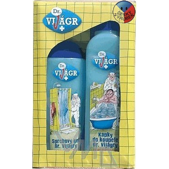 Bohemia Gifts Dr. ViJágry shower gel 300 ml + bath foam 500 ml, cosmetic set