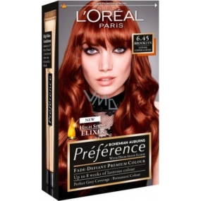 Loreal Paris Préférence Récital hair color 6.45 brooklyn Intense copper brown