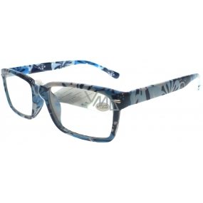 Berkeley Reading Prescription Glasses +1.0 dark blue flowered 1 piece MC2096
