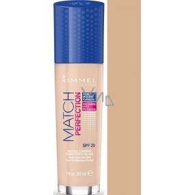 Rimmel London Match Perfection Foundation SPF20 Makeup 103 True Ivory 30 ml