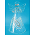 Glass angel for standing 8 cm