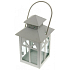 Metal lantern Windows white 135 mm