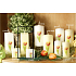 Lima Flower Tulip scented ivory candle with decal tulip prism 45 x 120 mm 1 piece