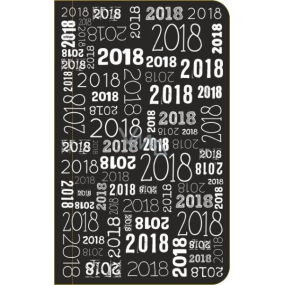 Albi Diary 2018 pocket weekly Black with year 9.5 cm × 15.5 cm × 1.1 cm
