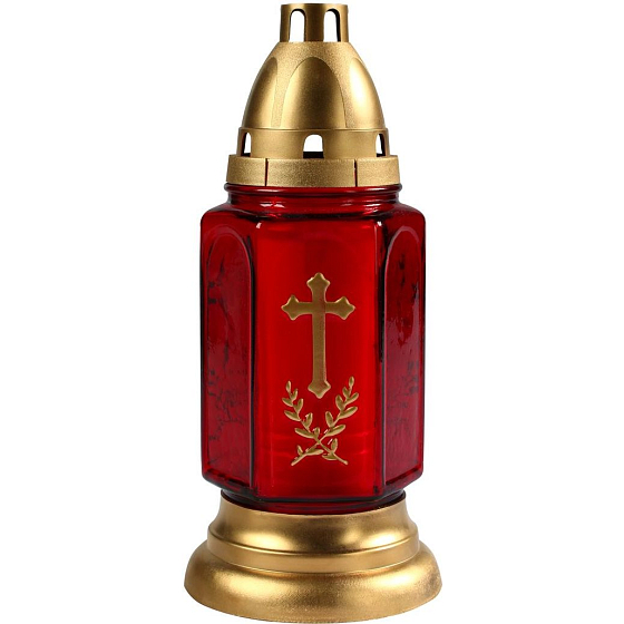 Bispol Glass lamp Medium 24 cm 3 days 3005 red