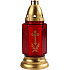 Bispol Glass lamp Medium 24 cm 3 days 3005 red