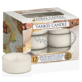 Yankee Candle Spice White Cocoa - Spicy White Cocoa Scented Tealight 12 x 9.8 g