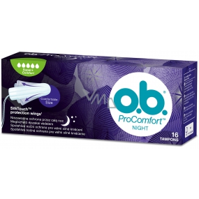 o.b. ProComfort Night Super + Comfort tampons 16 pieces