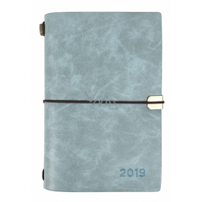 Albi Diary 2019 Weekly Luxury Blue 10 x 17.8 x 1.1 cm