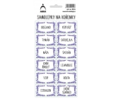 Arch Stickers for Spice Jars Lavender Oregano - pure spice types