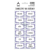 Arch Stickers for Spice Jars Lavender Oregano - pure spice types