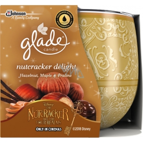 Glade by Brise Nut Delight - Roasted nuts and sweet pralines scented candle in glass, burning time up to 30 hours 120 g