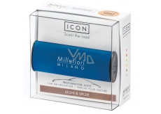Millefiori Milano Icon Legni & Spezie - Wood and Spices car fragrance Classic blue 47 g