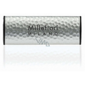 Millefiori Milano Icon Green Fig & Iris - Green fig and iris car scent Metal silver smells up to 2 months 47 g