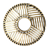 Yankee Candle Crosshatch Brass Fancy Brass Ring for Medium and Large Scented Candles Classic Illuma Lid