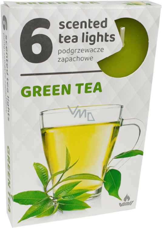 Tea Lights Green Tea Scented Tea Candles 6 pieces VMD parfumerie