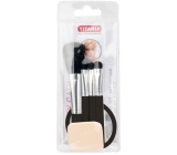 Titania Powder Brush + Lipstick Brush + Eyeshadow Brush + Eyeshadow Applicator + Mirror, Cosmetic Set