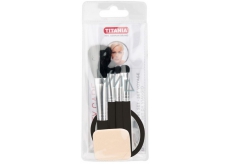 Travel set Titanium 6pcs / brush + mirror / 3791