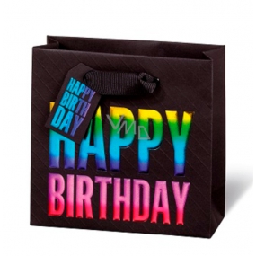 BSB Luxury gift paper bag 14.5 x 15 x 6 cm Happy Birthday LDT 397 - CD